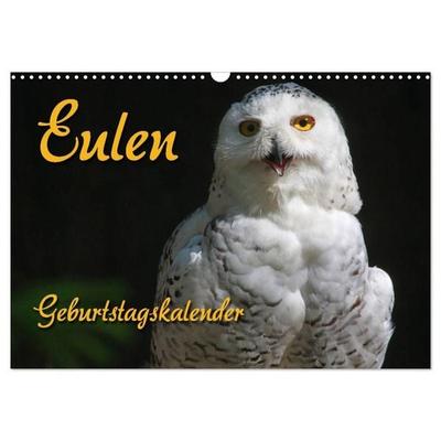 Eulen (Wandkalender 2027 DIN A3 quer), CALVENDO Monatskalender