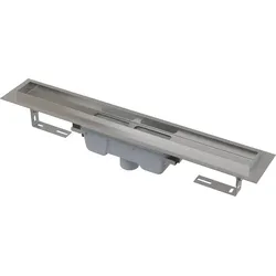 Alcadrain APZ1006 Duschrinne mit Rand für den vollen Rost, Abfluss senkrecht 300 mm