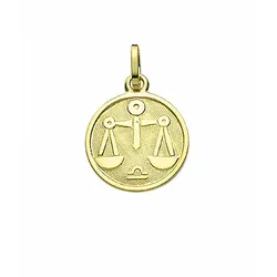 Sternzeichenanhänger ADELIA ́S "Sternzeichen Anhänger Waage 333 Gold ( 8K )", gold, Schmuckanhänger, Damen, Waage, Gold, Goldanhänger Waage
