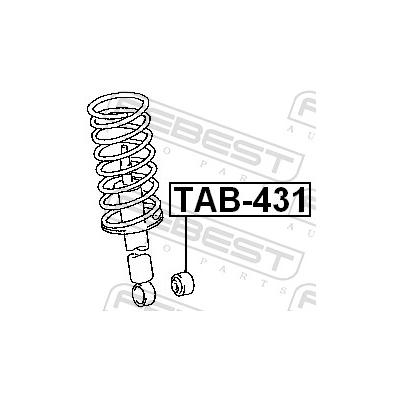 FEBEST Buchse, Stoßdämpfer TAB-431 für TOYOTA