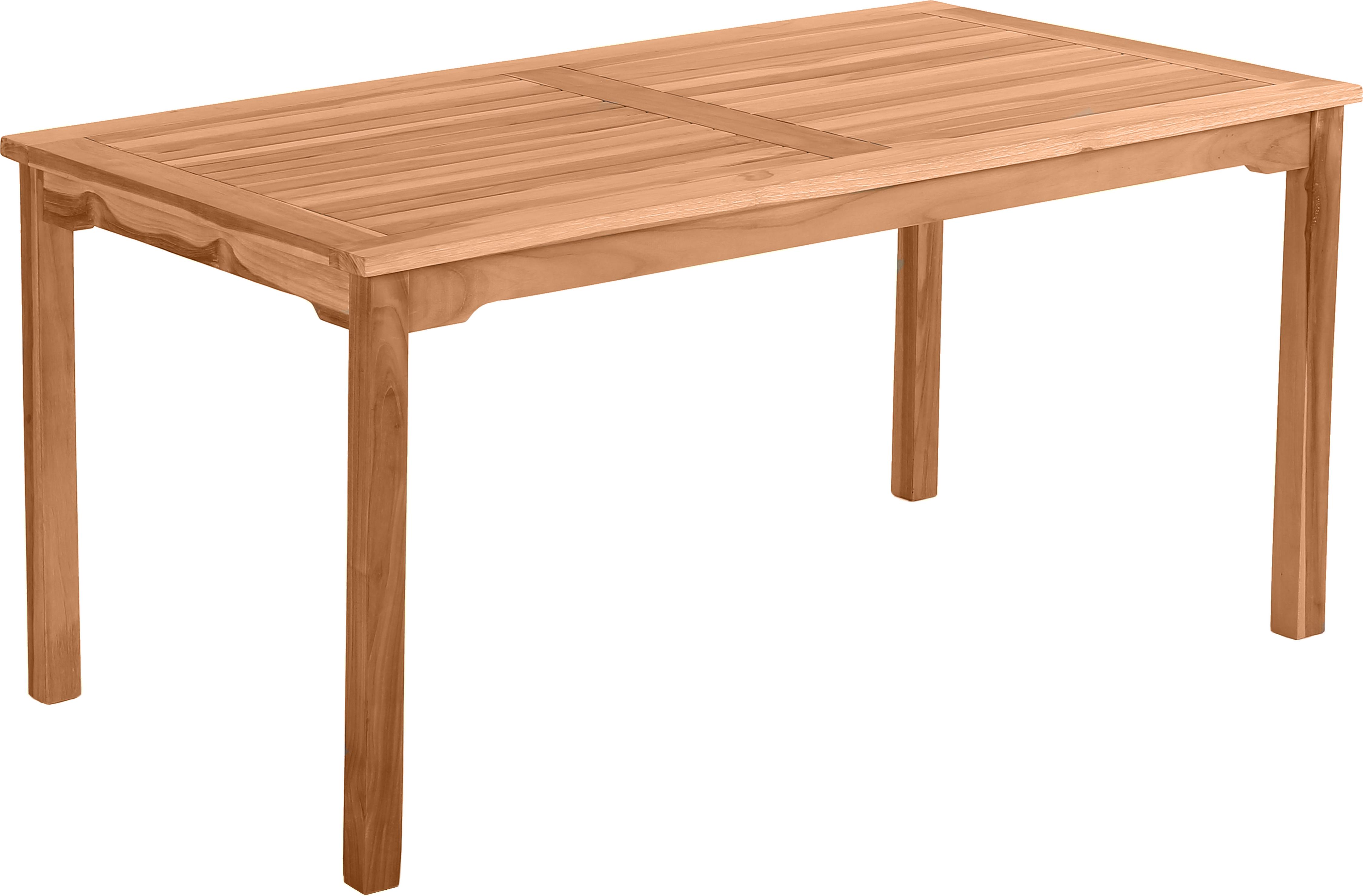 TPFGarden GARTENTISCH Teaka für 4-6 Personen, 150x90 cm,Teakholz