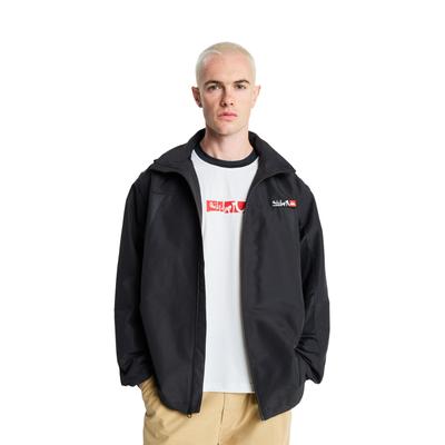 Outdoorjacke QUIKSILVER "YG Crossbone Spray", Herren, Gr. L, schwarz, Obermaterial: 100% Polyester., Jacken Outdoorjacke