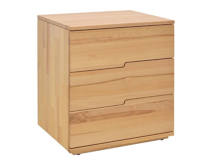 Table de nuit en bois massif Gourfa 50 x 58 x 40cm Marron