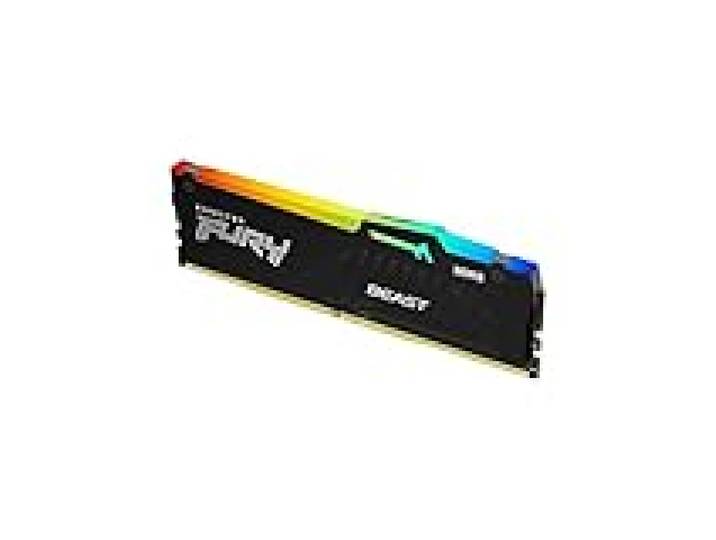 Kingston FURY Beast Noir RGB 32Go 5600MT/s DDR5 CL36 DIMM Mémoire pour PC de Gamer Module Simple AMD EXPO/ Intel XMP - KF556C36BBEA-32