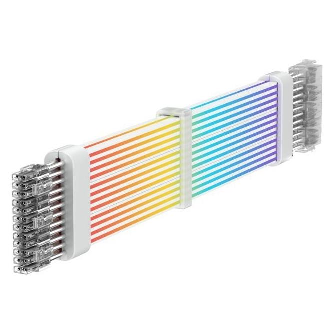 GameMax | PSU Extension cable | VGA 3x8PIN-B | White (Kabelgebunden) (VGA 3x8PIN-W)
