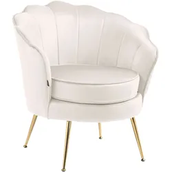CLP Stuhl Rosita Samt   Farbe: creme
