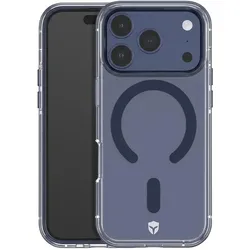 Force Case Hülle iPhone 17 Pro Max MagSafe Metallrand (Apple iPhone 17 Pro Max), Smartphone Hülle, Transparent, Blau