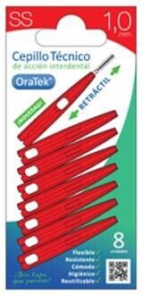 Oratek Retractable Interdental Brush 1 mm 8 Units