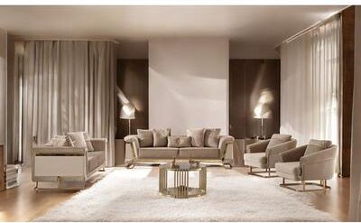 Furnia PowerPulse 4 Pieces Living Room Sets 2 Sofa 2 Chair