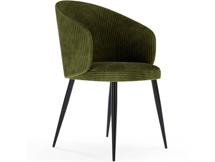 Iconik Interior Esszimmerstuhl, gepolstert, Cord, Fildum Olive