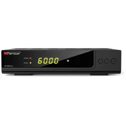 Opticum Sat Receiver mit PVR (DVB-S2), TV Receiver, Schwarz