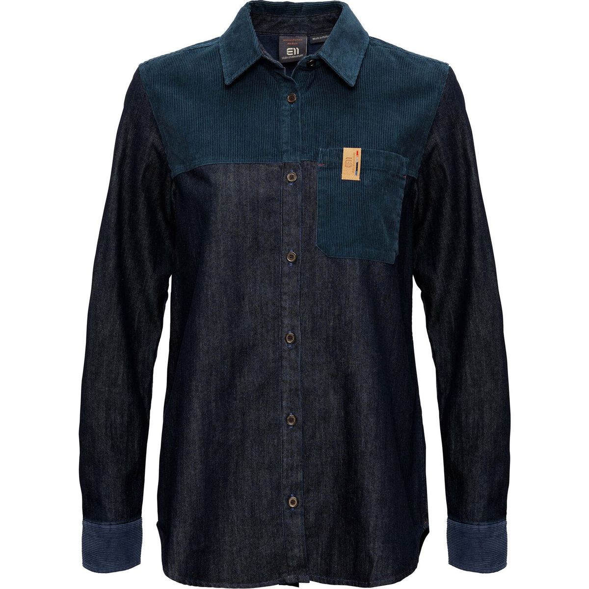 Elevenate Women Verbier Shirt raw denim (003) M 246-23003004