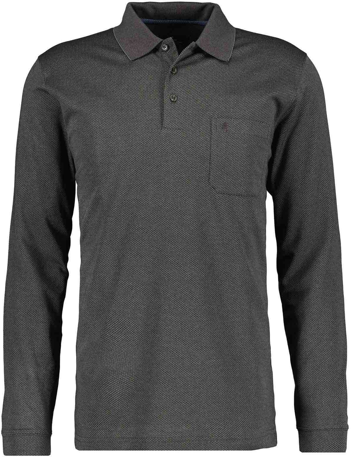 Poloshirt RAGMAN, Herren, Gr. XXL, grau (grau, melange, 194), Piqué, 70% Baumwolle, 30% Polyester, regular fit, ohne Ausschnitt, Shirts Poloshirt grau, melange, 194 XXL