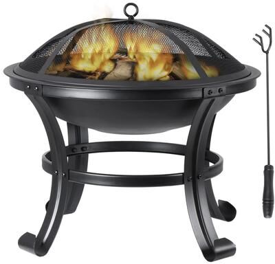 Multicon Wholesale Hub Backyard Fire Pit, Outdoor Wood Burning With Mesh Lid, Fire Picker, Perfect For BBQ, Cozy Metal Fire Bowl For Winter Backyard Fire Pit, Outdoor Wood Burning With Mesh Lid, Fire Picker, Perfect For BBQ, Cozy Metal Fire Bowl For Winte