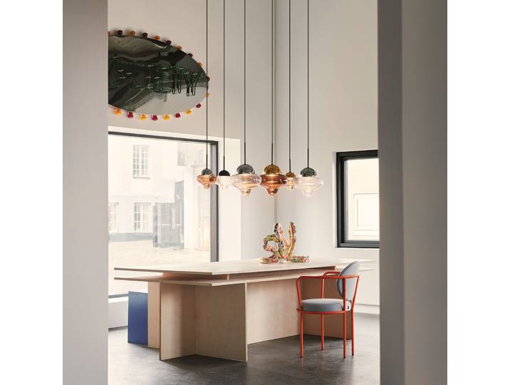 Nutty Pendelleuchte Clear/Black - Design By Us - Wohnzimmer - Glas - Einflammig