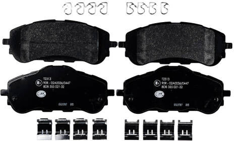 HELLA 8DB 355 021-321 Brake pad set