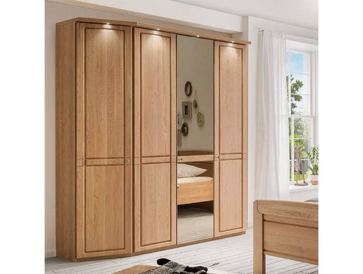 Pharao24 Kleiderschrank Arcelona aus Massivholz