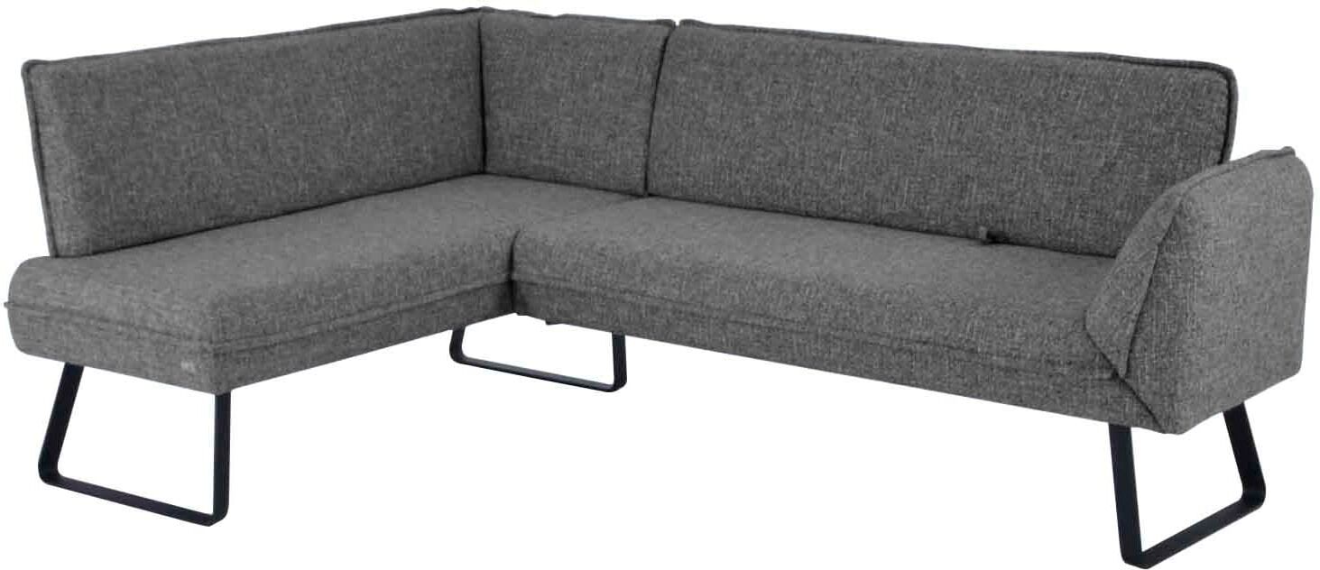 K+W Komfort & Wohnen "Drive" mit Seitenteilverstellung am langem Schenkel zur Sitzplatzerweiterung schwarzgrau 88 B/H/T: 91cm x 68cm, Flachgewebe 775, langer Schenkel rechts