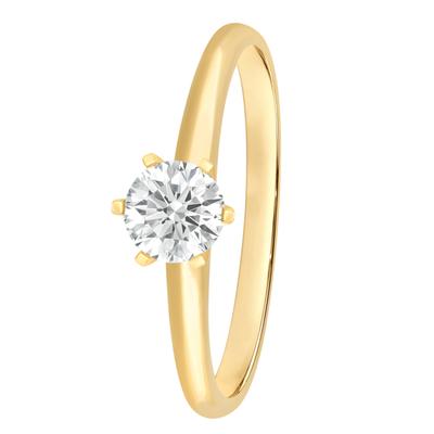Diamantring ONE ELEMENT "Ring aus 585 Gold" Gr. 54, gold, Fingerringe, Damen, 54, 0,75, Diamantring, mit 1 Lab Grown Diamant / Labordiamant 0,75 ct
