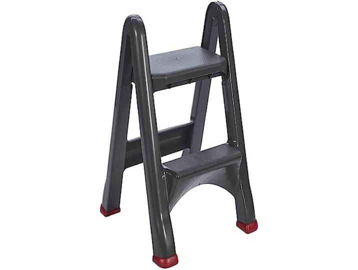 CURVER Marchepied Pliable 2 marches\, Anthracite\, 49\,5 x 17\,2 x 64 cm\, Plastique