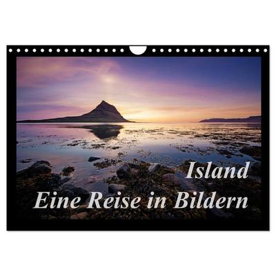 Island - Eine Reise in Bildern (Wandkalender 2027 DIN A4 quer), CALVENDO Monatskalender