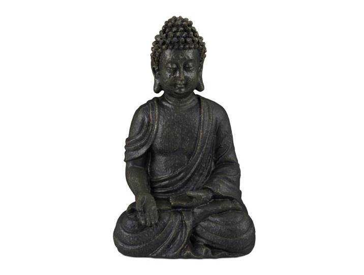 Relaxdays Buddha Figur sitzend 30 cm