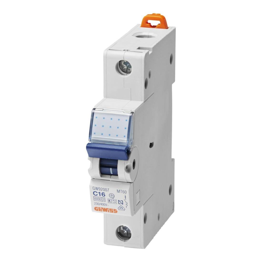 Gewiss Leitungsschutzschalter B32A, 1P, 10KA GW92511)