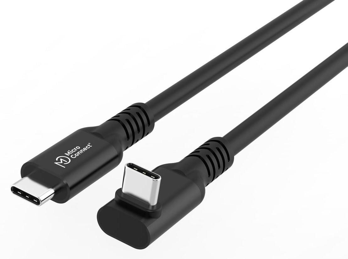Microconnect USB-C naar USB-C kabel, USB 3.2 Gen 2x2, 1 meter, zwart