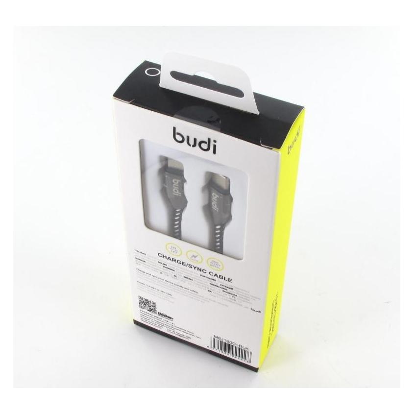 Budi Kabel USB USB-C - USB-C 1 m Schwarz (43432-uniw) (1 m) (43432-uniw)