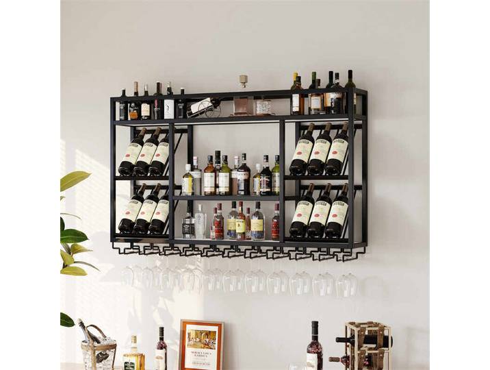Vitrine Minimaliste Style Crème, Meuble Bar en Bois Simple et Glamour, Vitrine Vintage Italienne Tendance et Gain de Place