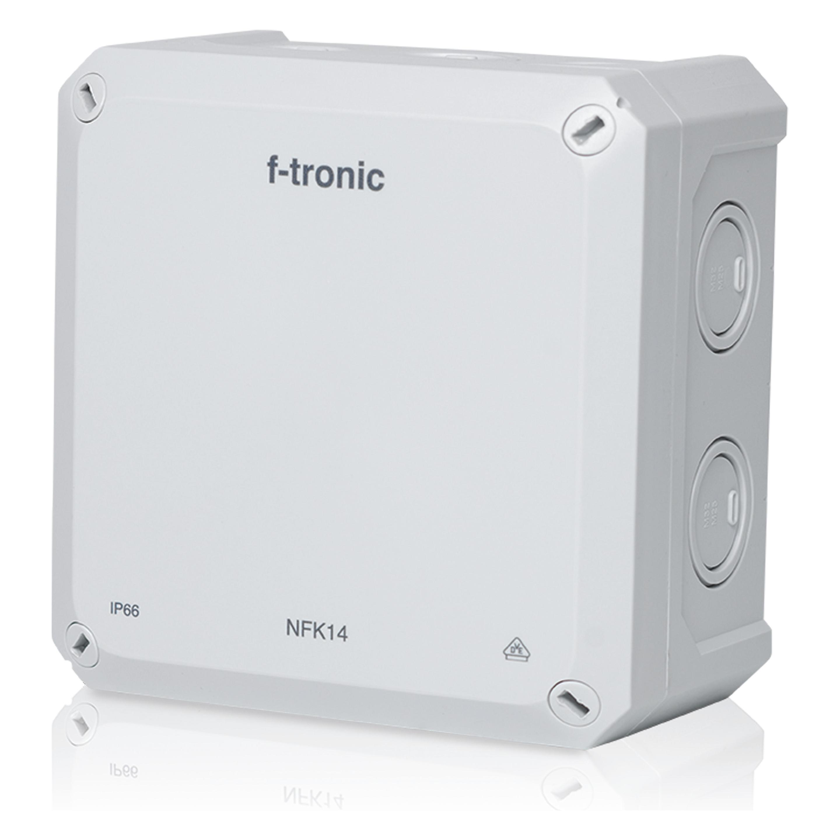 F-Tronic 7340192 NEPTUN Abzweigdose Aufputz IP66 Abzweigkasten 140mm grau (143310)