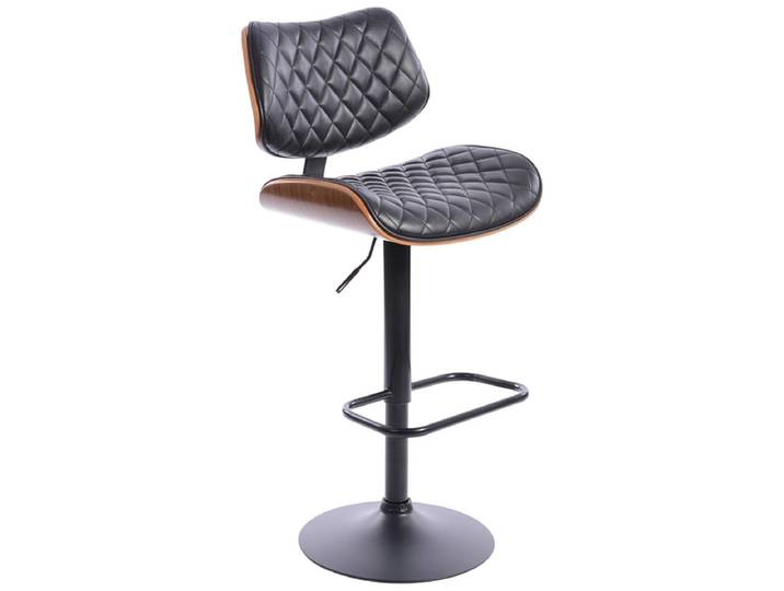 Barhocker DONTE synthetisches leder schwarz