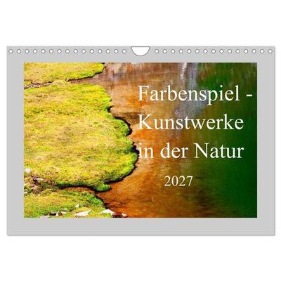Farbenspiel - Kunstwerke in der Natur 2027 (Wandkalender 2027 DIN A4 quer), CALVENDO Monatskalender