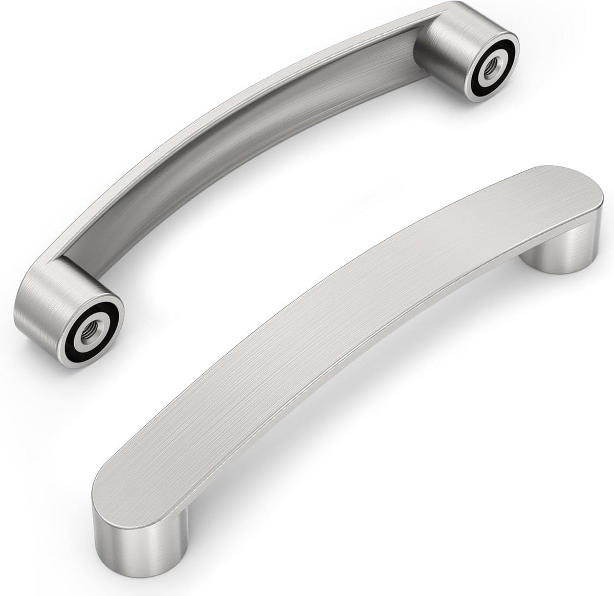 10x RVS Kastgrepen 128 mm - Moderne Keukengrepen en Ladegrepen Geborsteld Nikkel