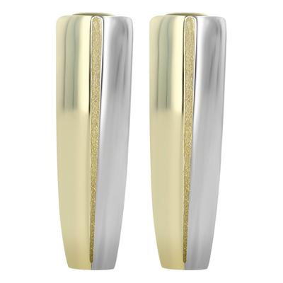 Klappcreolen ADELIA´S "Ohrringe – Klappcreole aus 333 Gold", Damen, Gr. Damen, gold (weiß), Ohrringe Klappcreolen, Ein kleines Geschenk mit großer Wirkung