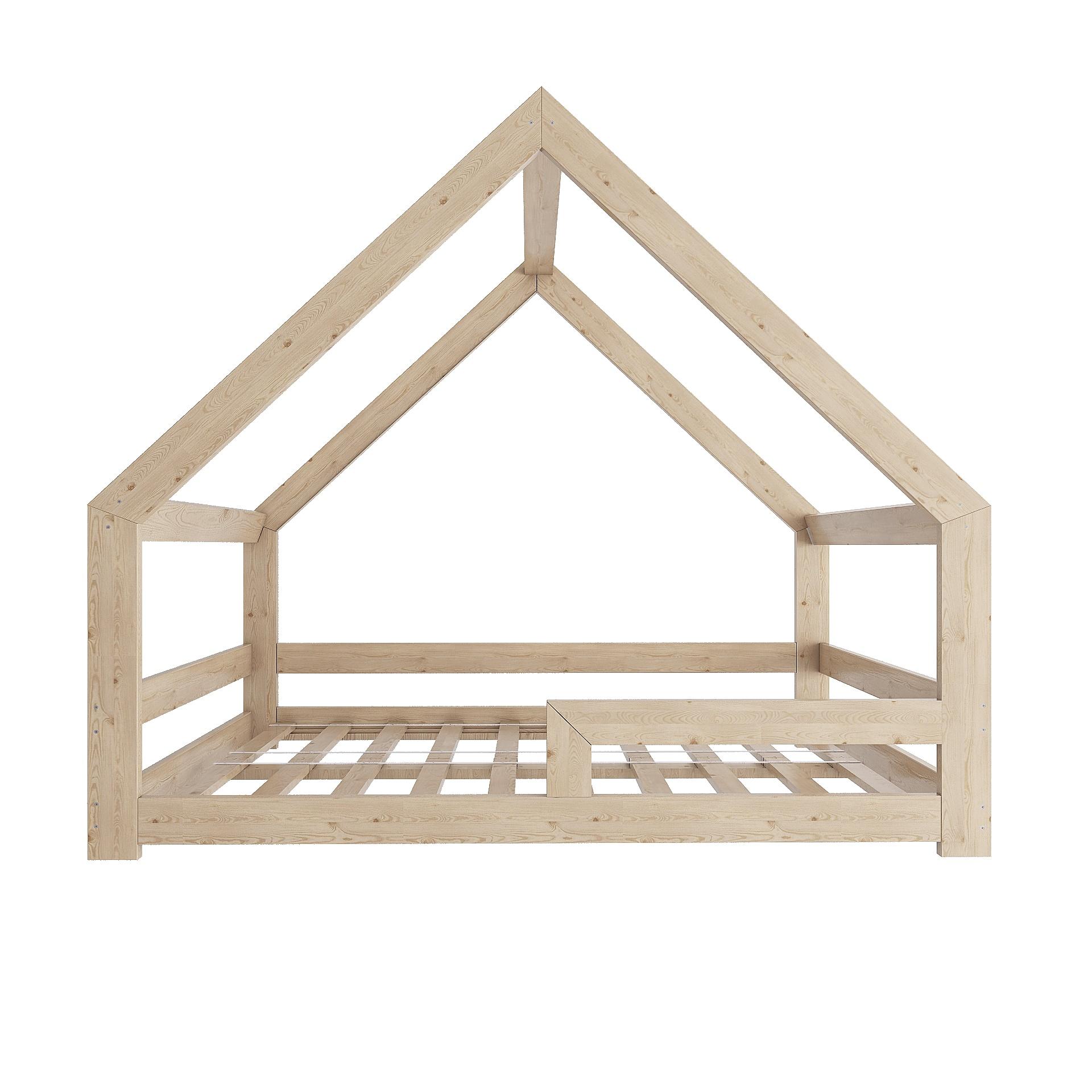 Need Sleep Hausbett Bodenbett 140x190 cm mit Rausfallschutz Symmetrisch