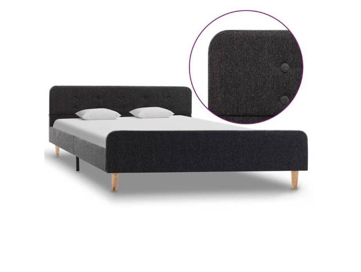 NGM - NEUF Cadre de lit - gris foncé - Structure de lit 2 PLACES - Jute 140x200cm 995 119894412200