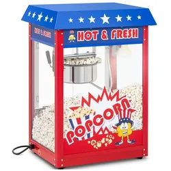 Royal Catering Popcornmaschine - 1500 W - 5 kg/h - USA-Design - rot -