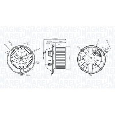 MAGNETI MARELLI Innenraumgebläse 069412229010 für VAG