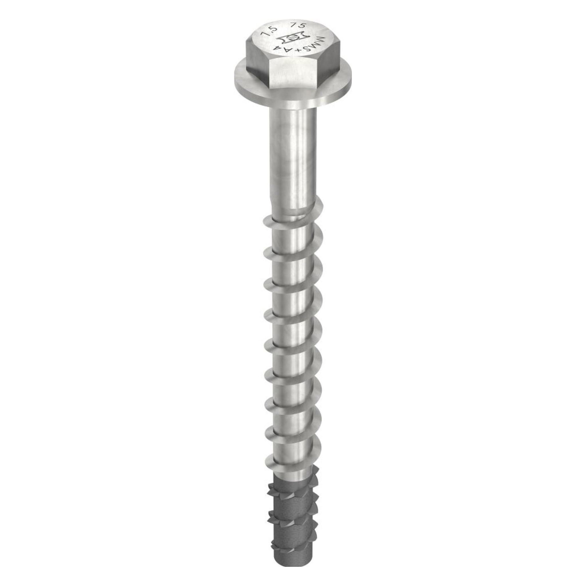 Heco MULTI-MONTI-plus SS A4 10,0 x 75, Sechskantkopf mit angepresster Scheibe, Sechskantkopf, blank, Spit (228817)