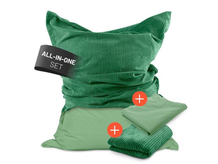 Lumaland Sitzsack LUMALAND Sitzsack Classic XXL All-in-One Set, LUMALAND Sitzsack Classic XXL All-in-One Set