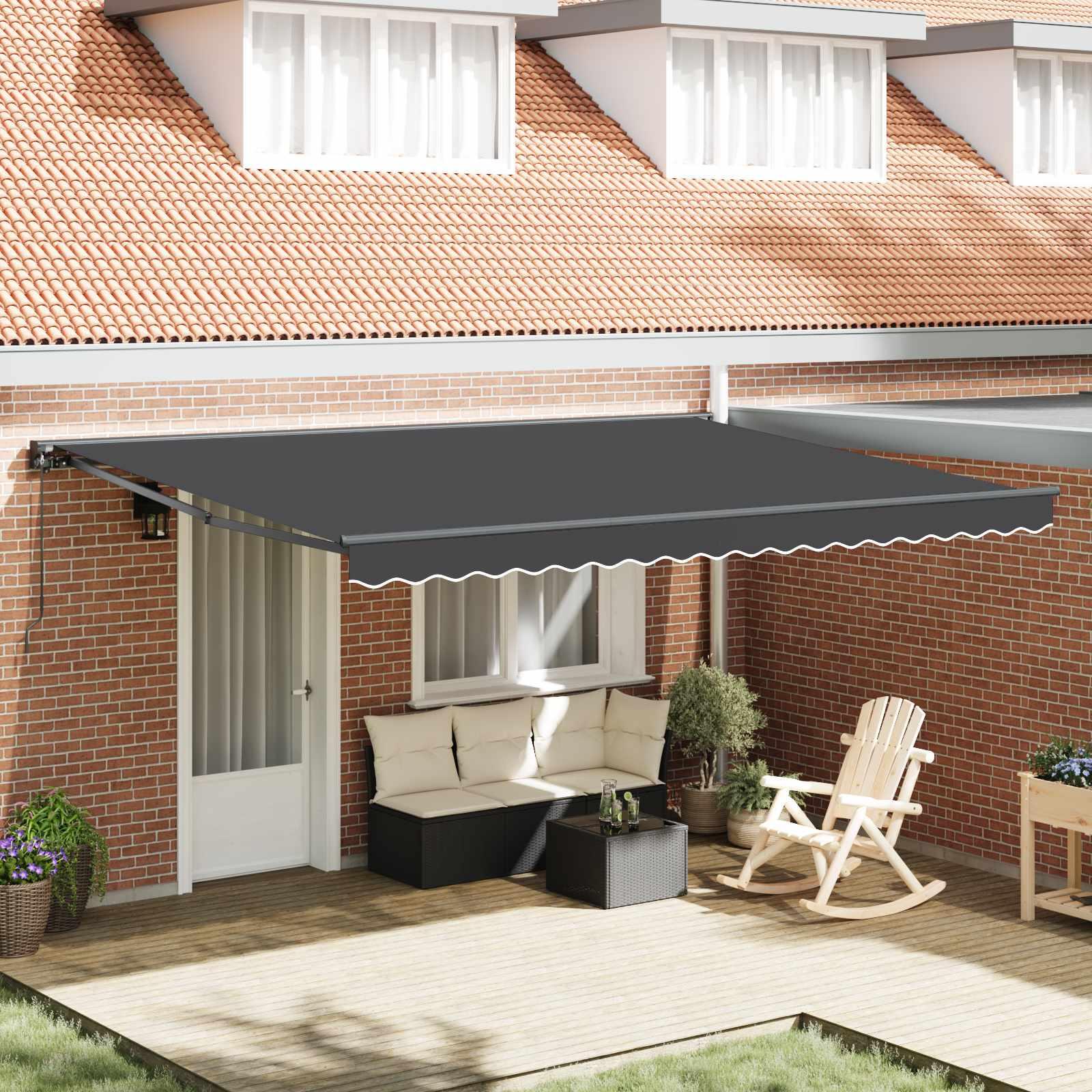 Maison Exclusive - Markisenrahmen Anthrazit 450 x 300 cm