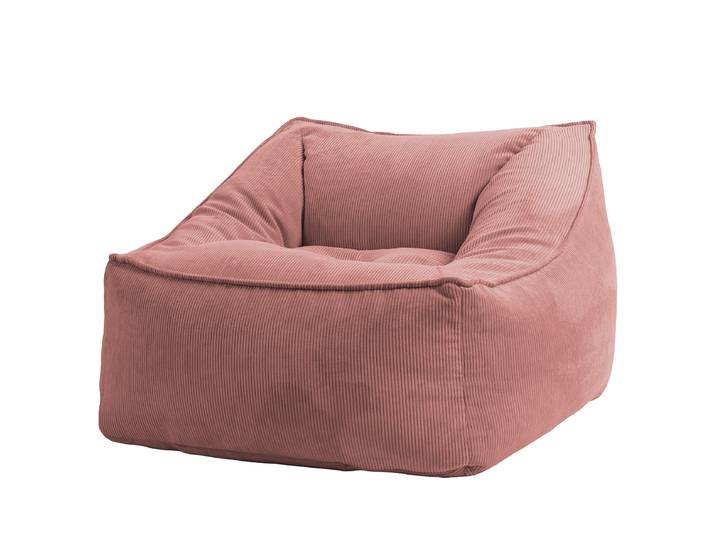 Sitzsack Mambo INGA Rot/Altrosa Cord 75 x 60 x 95cm