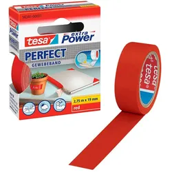 tesa Gewebebänder extra Power Perfect 19 mm x 2.75 m rot