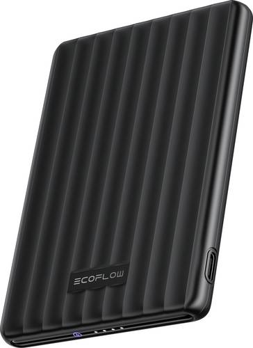 ECOFLOW RAPID Mag 5K Powerbank 5000 mAh Qi Wireless Charging, Magsafe Li-Ion USB-C Schwarz