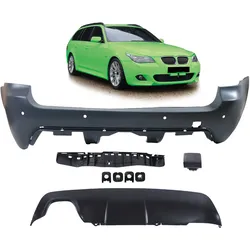 Heckstoßstange mit PDC und Diffusor passend für BMW 5er E61 Touring 2003-2007