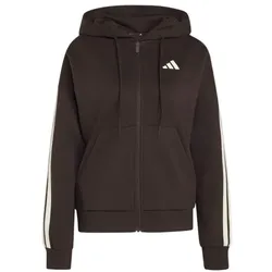 adidas Essentials 3-Stripes Fleece Kapuzenjacke Damen - auco/ivor