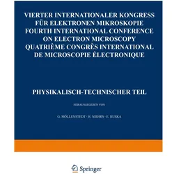 IV. Internationaler KongreÃ für Elektro, Fachbücher von H. Niehrs, G. Möllenstedt, E. Ruska