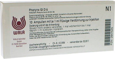 WALA Heilmittel GmbH PHARYNX GL D 6 Ampullen 10X1 ml 02947525