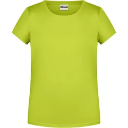 James & Nicholson Mädchen Bio T-Shirt 8007G acid yellow S